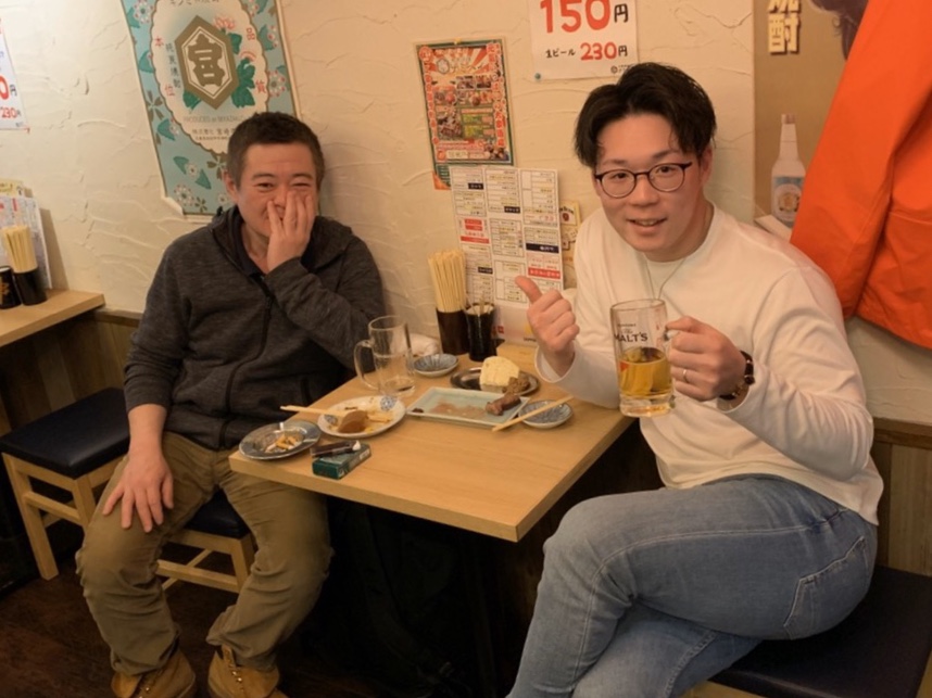 Read more about the article 先輩と夢語る。サシ飲み🍻