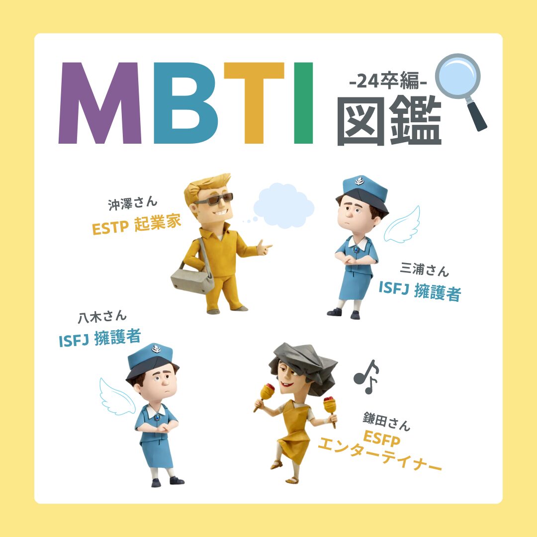 Read more about the article 【 MBTI図鑑📚-24卒編- 】